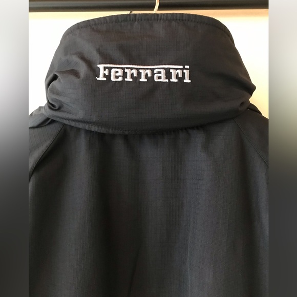 Mens Ferrari Original Lightweight Hooded Jacket, black, XL - Picture 7 of 14